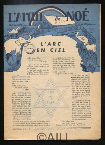 L’Arche de Noé N°3 (26 Sept. 1946)